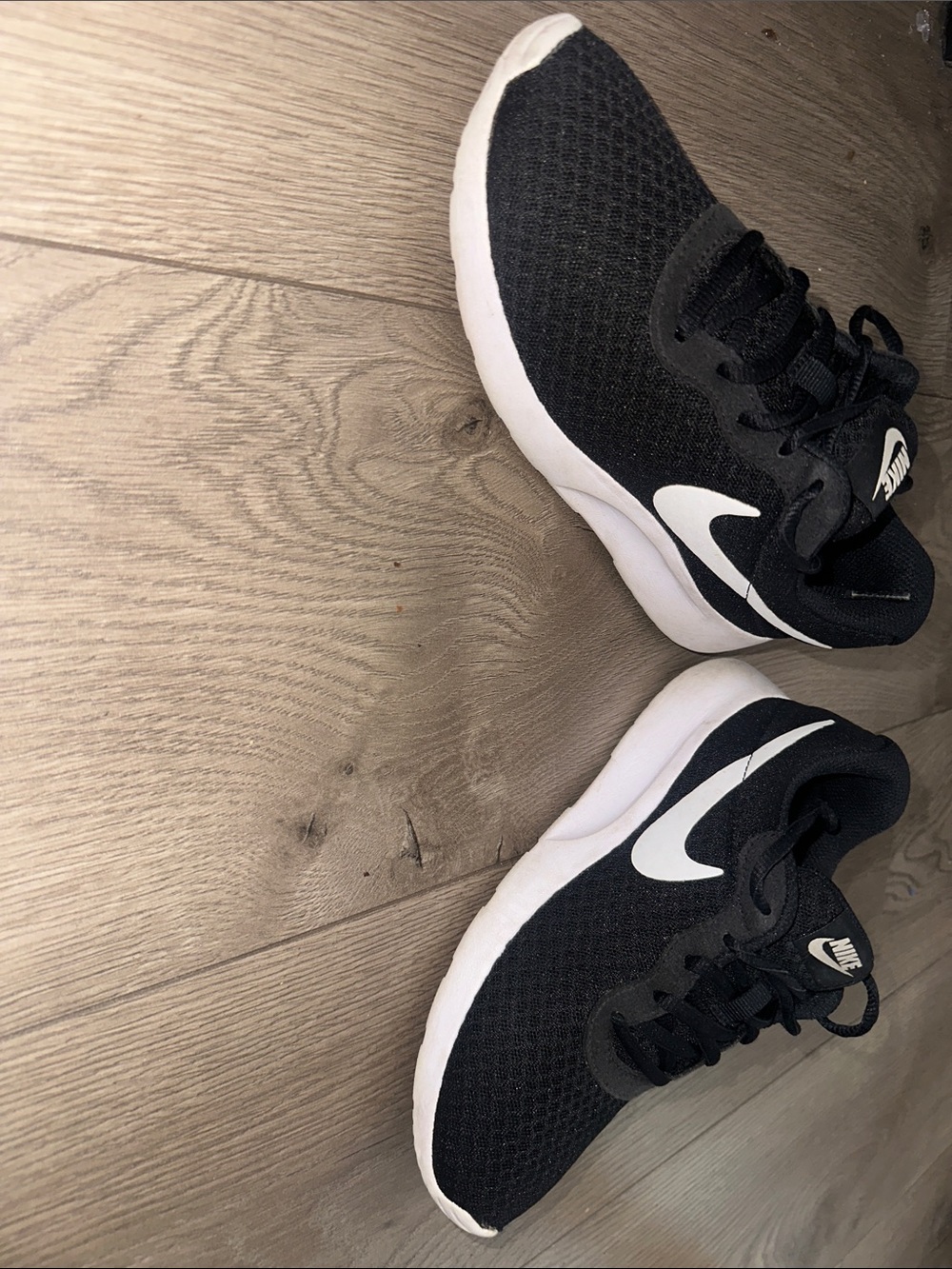 Nike Black and White Kids' Mesh Sneakers